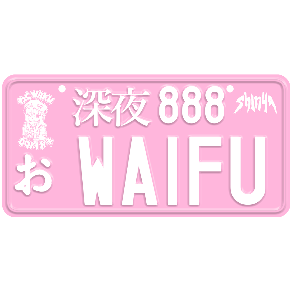 Waifu License Plate